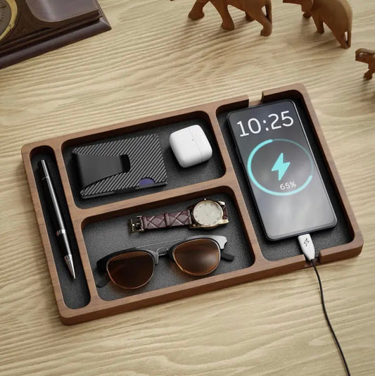Desk Organiser - Walnut